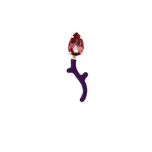 Load image into Gallery viewer, FOXY SINGLE EARRING IN DEEP PURPLE
