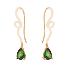 Load image into Gallery viewer, GERI EARRINGS IN PANNA WITH TOURMALINE
