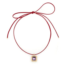 Load image into Gallery viewer, CHOKER ~ WITH AMETHYST PENDANT
