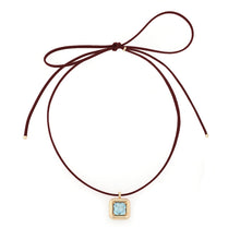 Load image into Gallery viewer, CHOKER ~ WITH TOPAZ PENDANT
