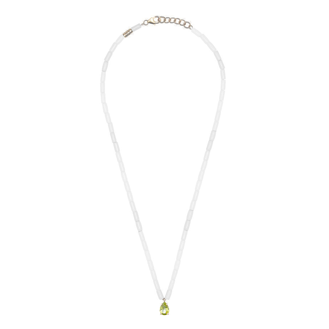TUBINI NECKLACE WITH PERIDOT