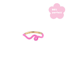 Load image into Gallery viewer, PINK WAVE STACKING RING - 99% PERFECT
