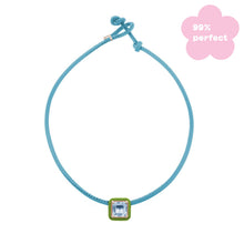 Load image into Gallery viewer, POP CHOKER WITH SQUARE IN CANDY SETTING IN PISTACCHIO
