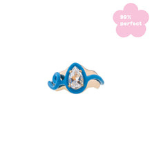 Load image into Gallery viewer, TOTALLY AWESOME SQUIGGLE RING IN TURQUOISE
