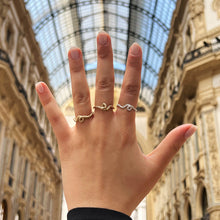 Load image into Gallery viewer, WAVE STACKING RING ~ IN WHITE
