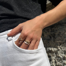 Load image into Gallery viewer, WAVE STACKING RING ~ IN WHITE
