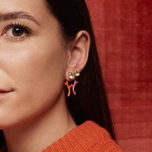 Load image into Gallery viewer, FOXY SINGLE EARRING IN HOT PINK
