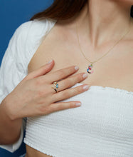 Load image into Gallery viewer, B MULTICOLOUR RING PANNA AND CHOCOLATE
