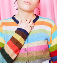 Load image into Gallery viewer, 2 TONE LARGE FLOWER POWER EARRINGS IN BURGUNDY AND CHERRY CHOCOLATE
