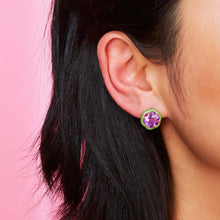 Load image into Gallery viewer, CANDY FLOWER EARRINGS IN GREEN
