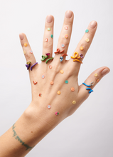 Load image into Gallery viewer, BABY VINE TENDRIL RING IN ORANGE - 99% PERFECT
