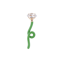 Load image into Gallery viewer, GROOVY SINGLE EARRING IN GREEN
