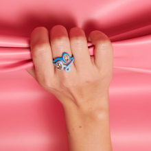 Load image into Gallery viewer, CAN YOU DIG IT? STACKING RING IN TURQUOISE
