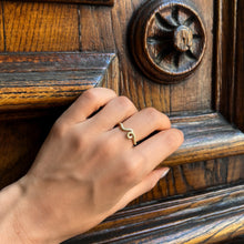 Load image into Gallery viewer, GOLD &#39;DIAMANTATO&#39; WAVE STACKING RING
