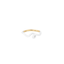 Load image into Gallery viewer, WHITE WAVE STACKING RING IN WHITE
