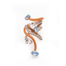 Load image into Gallery viewer, VINE WRAPPED COCKTAIL RING IN ORANGE
