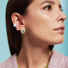 Load image into Gallery viewer, CANDY HEART EARRINGS IN LIME GREEN
