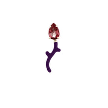 Load image into Gallery viewer, FOXY SINGLE EARRING IN DEEP PURPLE
